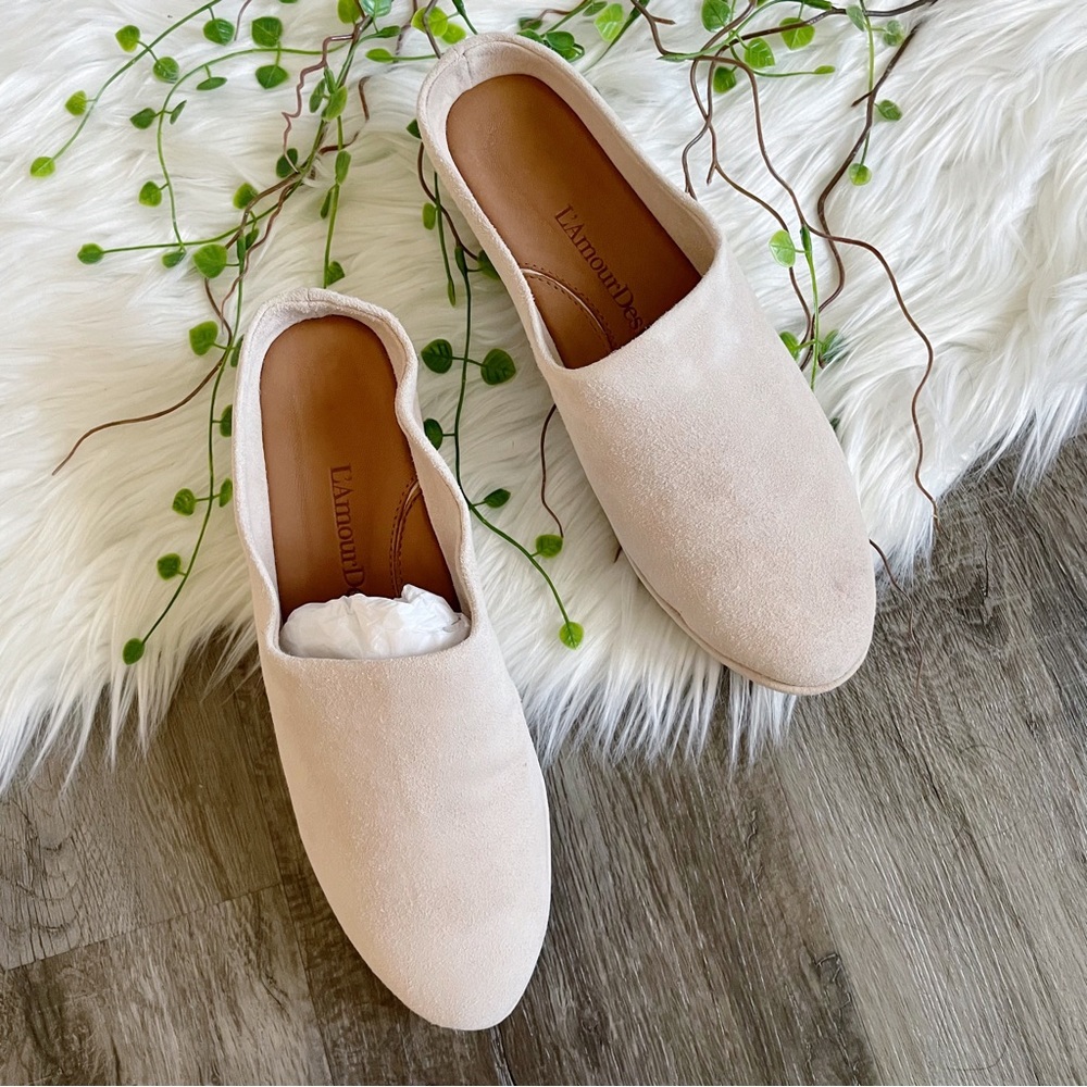 NEW | L'Amour Des Pieds | Taupe Bingwen Suede Mule